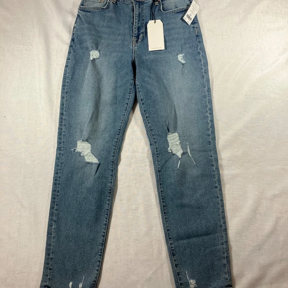 NWT Current/Elliott Original Boyfriend Sunny Destructed Jeans, Size 25 - Picture 12 of 14